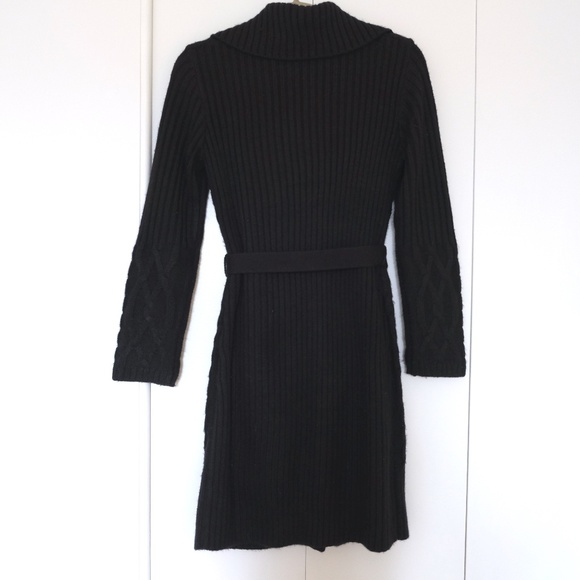 Jessica Long Black Cardigan w/ Buttons & Strap - Picture 2 of 8